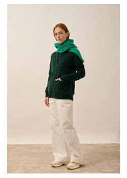 Just Cashmere Kaszmirowy kardigan "Ervie" w kolorze ciemnozielonym ze sklepu Limango Polska w kategorii Swetry damskie - zdjęcie 189400811