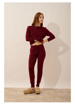 Just Cashmere Kaszmirowy sweter "Janice" w kolorze bordowym ze sklepu Limango Polska w kategorii Swetry damskie - zdjęcie 189400943