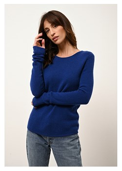 Just Cashmere Kaszmirowy sweter "Joyce" w kolorze niebieskim ze sklepu Limango Polska w kategorii Swetry damskie - zdjęcie 189400993