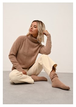 Just Cashmere Kaszmirowy golf w kolorze beżowym ze sklepu Limango Polska w kategorii Swetry damskie - zdjęcie 189401091