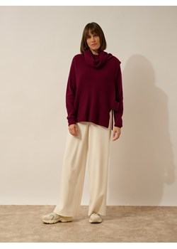 Just Cashmere Kaszmirowy golf w kolorze bordowym ze sklepu Limango Polska w kategorii Swetry damskie - zdjęcie 189401130