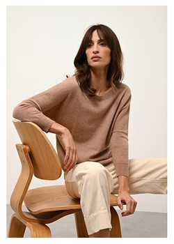 Just Cashmere Kaszmirowy sweter "Rebecca" w kolorze karmelowym ze sklepu Limango Polska w kategorii Swetry damskie - zdjęcie 189401231