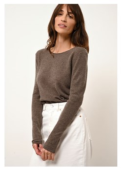 Just Cashmere Kaszmirowy sweter "Vivian" w kolorze brązowym ze sklepu Limango Polska w kategorii Swetry damskie - zdjęcie 189401320