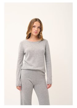 Just Cashmere Kaszmirowy sweter "Vivian" w kolorze jasnoszarym ze sklepu Limango Polska w kategorii Swetry damskie - zdjęcie 189401323