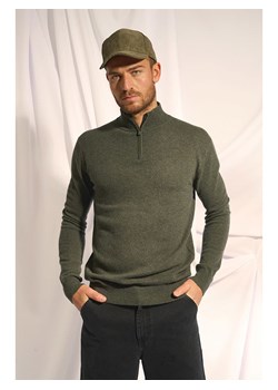 Just Cashmere Kaszmirowy golf "Bradley" w kolorze zielonym ze sklepu Limango Polska w kategorii Swetry męskie - zdjęcie 189401372