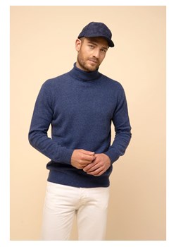 Just Cashmere Kaszmirowy golf "Connor" w kolorze niebieskim ze sklepu Limango Polska w kategorii Swetry męskie - zdjęcie 189401404