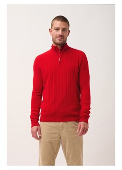 Just Cashmere Kaszmirowy sweter w kolorze czerwonym ze sklepu Limango Polska w kategorii Swetry męskie - zdjęcie 189401470
