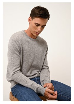 Just Cashmere Kaszmirowy sweter "Howard" w kolorze jasnoszarym ze sklepu Limango Polska w kategorii Swetry męskie - zdjęcie 189401482