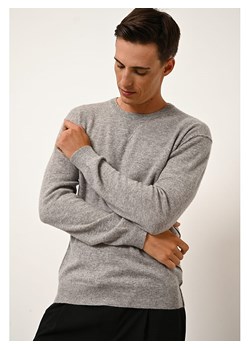 Just Cashmere Kaszmirowy sweter "Noe" w kolorze szarym ze sklepu Limango Polska w kategorii Swetry męskie - zdjęcie 189401581