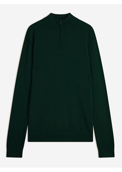 Just Cashmere Kaszmirowy sweter "Nour" w kolorze ciemnozielonym ze sklepu Limango Polska w kategorii Swetry męskie - zdjęcie 189401593