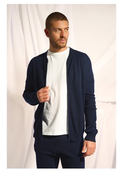 Just Cashmere Kaszmirowy kardigan "Polnoon" w kolorze granatowym ze sklepu Limango Polska w kategorii Swetry męskie - zdjęcie 189401594