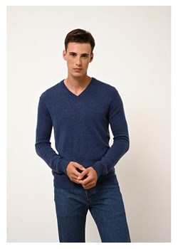 Just Cashmere Kaszmirowy sweter "Tom" w kolorze granatowym ze sklepu Limango Polska w kategorii Swetry męskie - zdjęcie 189401621