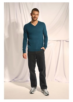 Just Cashmere Kaszmirowy sweter "Tom" w kolorze morskim ze sklepu Limango Polska w kategorii Swetry męskie - zdjęcie 189401624