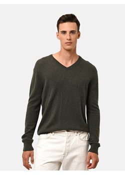 Just Cashmere Kaszmirowy sweter "Walt" w kolorze ciemnozielonym ze sklepu Limango Polska w kategorii Swetry męskie - zdjęcie 189401630