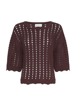 MOSS COPENHAGEN Sweter "Fairyn" w kolorze ciemnobrązowym ze sklepu Limango Polska w kategorii Swetry damskie - zdjęcie 189402072