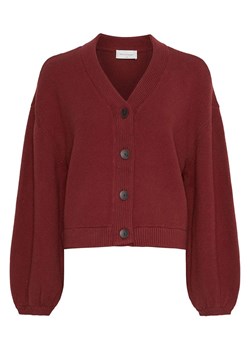 MOSS COPENHAGEN Kardigan "Zafina" w kolorze bordowym ze sklepu Limango Polska w kategorii Swetry damskie - zdjęcie 189402180