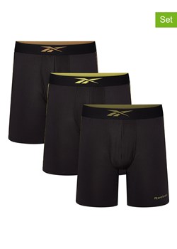 Reebok Bokserki (3 pary) "Hutton" w kolorze czarnym ze sklepu Limango Polska w kategorii Majtki męskie - zdjęcie 189403800
