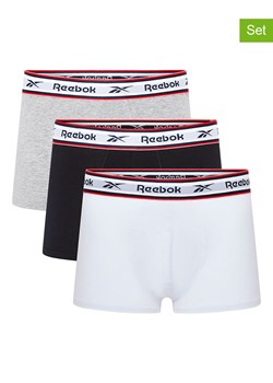 Reebok Bokserki (3 pary) "Barlow" w kolorze czarnym, białym i jasnoszarym ze sklepu Limango Polska w kategorii Majtki męskie - zdjęcie 189404043
