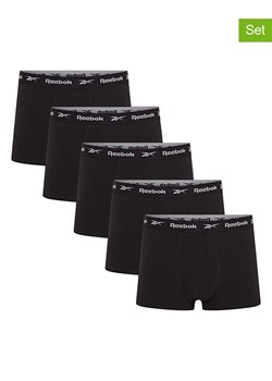 Reebok Bokserki (5 par) "Boyes" w kolorze czarnym ze sklepu Limango Polska w kategorii Majtki męskie - zdjęcie 189404094
