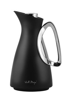 Vialli Design Dzbanek termiczny "Alessia" w kolorze srebrno-czarnym - 1 l ze sklepu Limango Polska w kategorii Kubki termiczne - zdjęcie 189404290