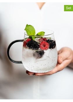 Vialli Design Szklanki (2 szt.) "Bolla" w kolorze szarym - 400 ml ze sklepu Limango Polska w kategorii Naczynia - zdjęcie 189404393