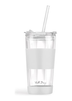 Vialli Design Szklanka termiczna w kolorze białym ze słomką - 600 ml ze sklepu Limango Polska w kategorii Kubki termiczne - zdjęcie 189404641