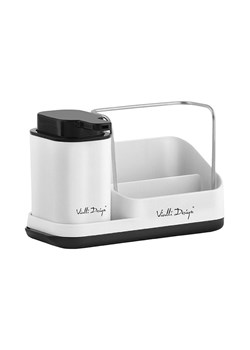 Vialli Design Organizer kuchenny w kolorze białym z dozownikiem - 21,5 x 16 x 9 cm ze sklepu Limango Polska w kategorii Akcesoria kuchenne - zdjęcie 189405024