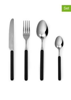 Trendy Kitchen by EXCÉLSA 24-częściowy zestaw sztućców w kolorze czarnym ze sklepu Limango Polska w kategorii Sztućce - zdjęcie 189406564