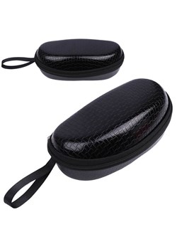 Czarne Etui okularowe futerał na zamek z uchwytem ETC-99 ze sklepu Stylion w kategorii Etui - zdjęcie 189407370