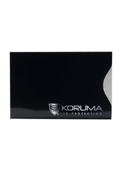 Ekranowane etui chroniące przed nieautoryzowanym odczytem kart zbliżeniowych - kolor czarny srebrne logo ze sklepu Koruma ID Protection w kategorii Etui - zdjęcie 32457614