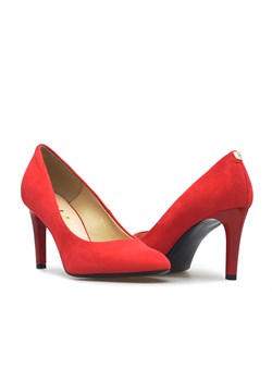 Czółenka Sala 4063/28 Czerwone zamsz ze sklepu Arturo-obuwie w kategorii Czółenka - zdjęcie 32623740