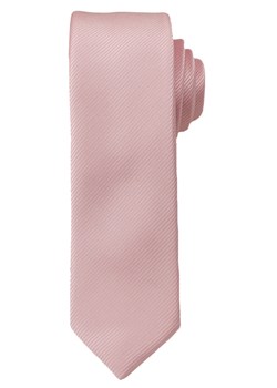 Wąski, Jednolity Krawat Męski, Lśniący - 5 cm - Angelo di Monti, Jasnoróżowy KRADM1198 ze sklepu JegoSzafa.pl w kategorii Krawaty - zdjęcie 37283494