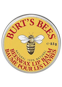 Burt's Bees 100% Natural Lip Balm Tin, balsam do ust z woskiem pszczelim, w tradycyjnym pojemniczku, 1 sztuka (1 x 8,5 g)