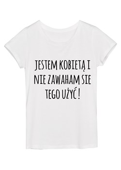 Koszulka damska "jestem kobietą i nie..." ze sklepu Time For Fashion w kategorii Bluzki damskie - zdjęcie 39107581