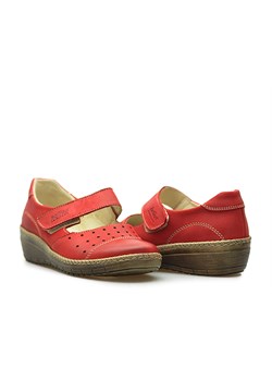 Półbuty Helios 315 Czerwone lico ze sklepu Arturo-obuwie w kategorii Półbuty damskie - zdjęcie 39730153