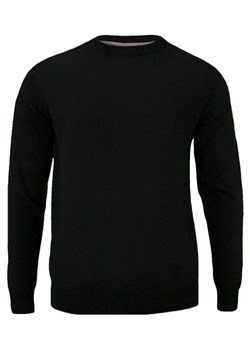 Sweter Czarny, Klasyczny U-neck Męski Bawełniany - Adriano Guinari SWADGAW17czarnyU ze sklepu JegoSzafa.pl w kategorii Swetry męskie - zdjęcie 41781430