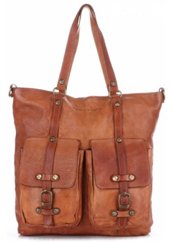 Vittoria Gotti Premium Torebka Skórzana w stylu Vintage Ruda ze sklepu PaniTorbalska w kategorii Torby Shopper bag - zdjęcie 56367442