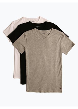 Tommy Hilfiger T-shirty pakowane po 3 szt. Mężczyźni Dżersej biały jednolity ze sklepu vangraaf w kategorii Podkoszulki męskie - zdjęcie 56559031