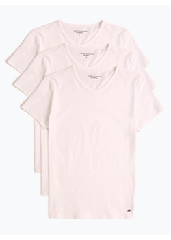 Tommy Hilfiger T-shirty pakowane po 3 szt. Mężczyźni Dżersej biały jednolity ze sklepu vangraaf w kategorii T-shirty męskie - zdjęcie 56559032