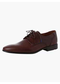 Lloyd Męskie buty sznurowane ze skóry Mężczyźni skóra czekoladowy jednolity ze sklepu vangraaf w kategorii Buty eleganckie męskie - zdjęcie 56559221