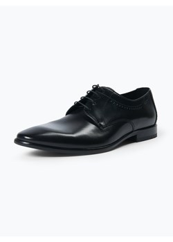 Lloyd Męskie buty sznurowane ze skóry Mężczyźni skóra czarny jednolity ze sklepu vangraaf w kategorii Buty eleganckie męskie - zdjęcie 56559281