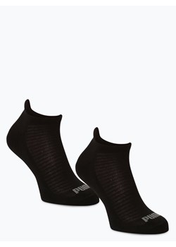 Puma Damskie skarpety do obuwia sportowego pakowane po 2 szt. Kobiety Bawełna czarny jednolity ze sklepu vangraaf w kategorii Skarpetki damskie - zdjęcie 56559634