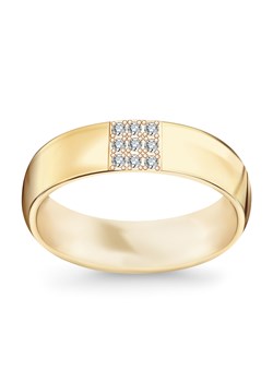 Obrączka złota z diamentami ze sklepu YES.pl w kategorii Obrączki - zdjęcie 57367104