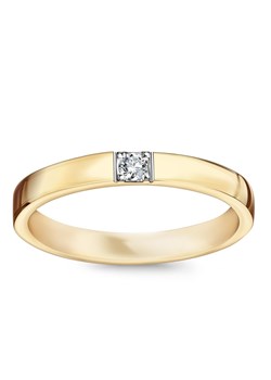 Obrączka złota z diamentem - Forever ze sklepu YES.pl w kategorii Obrączki - zdjęcie 57587754