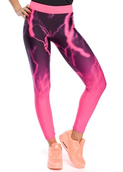 Elastyczne neonowe legginsy ze sklepu Cudmoda w kategorii Spodnie damskie - zdjęcie 57622273