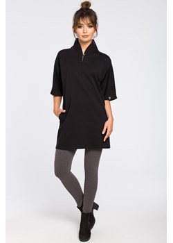 Nowoczesna tunika kimono - czarna ze sklepu Cudmoda w kategorii Bluzki damskie - zdjęcie 57622341