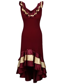 Sukienka FSU102 CZERWONY CIEMNY ze sklepu fokus.pl w kategorii Sukienki - zdjęcie 57689183