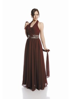 Suknia FSU708 BURGUND ze sklepu fokus.pl w kategorii Sukienki - zdjęcie 57689234