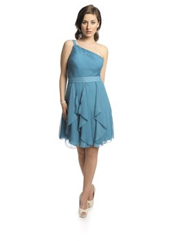 Suknia FSU739 TURKUS CIEM. ze sklepu fokus.pl w kategorii Sukienki - zdjęcie 57690512