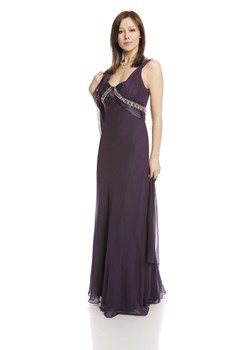 Suknia FSU717  ŚLIWKOWY CIEMNY ze sklepu fokus.pl w kategorii Sukienki - zdjęcie 57691830